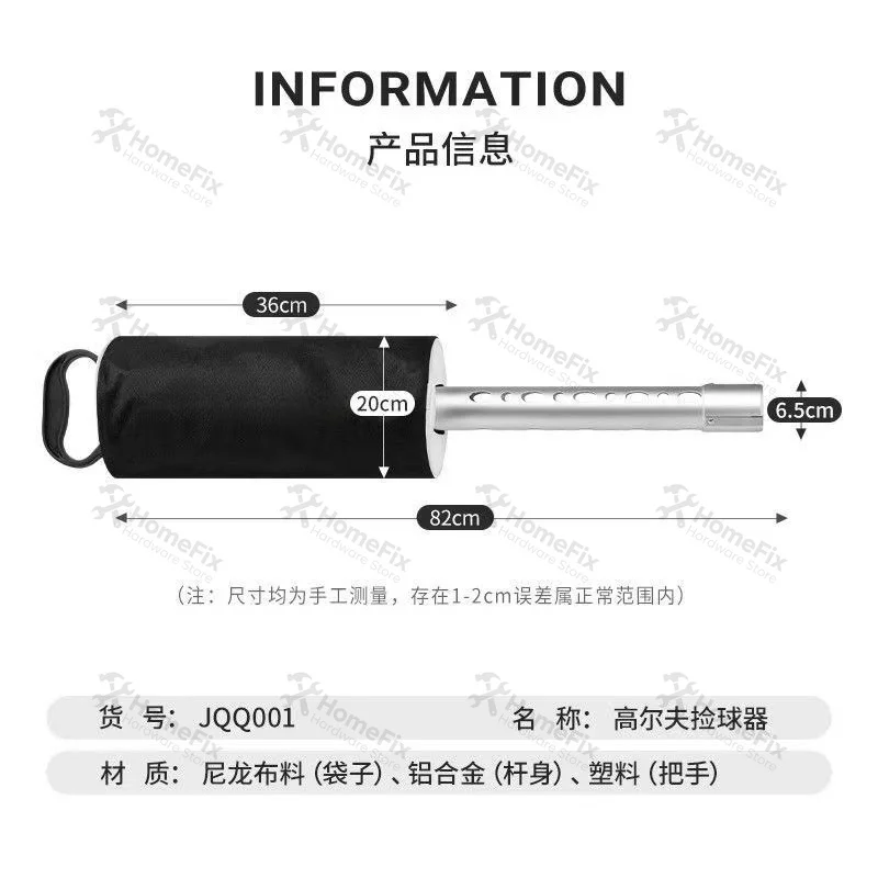 Golf Ball Picker Standing Pickup Equipment Convenient Fast Golf Course Training Supplies