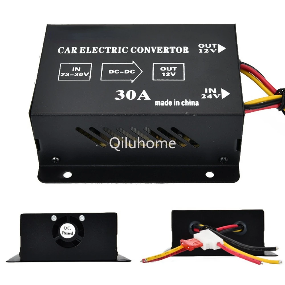 Car Customized Pressure Reducer 24V To 12V Inverter Converter Truck Audio and Video Subwoofer Modification