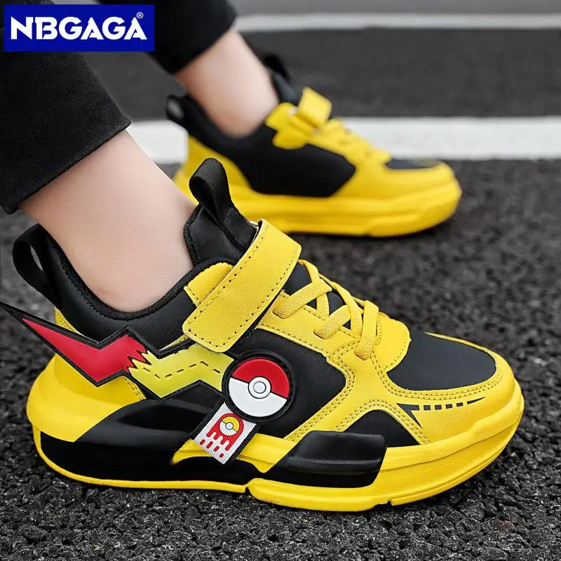 Cartoon Kids Shoes Fashion Classic Children Sneakers for Boys Walking Shoes for Girls Casual Outdoor with Leather