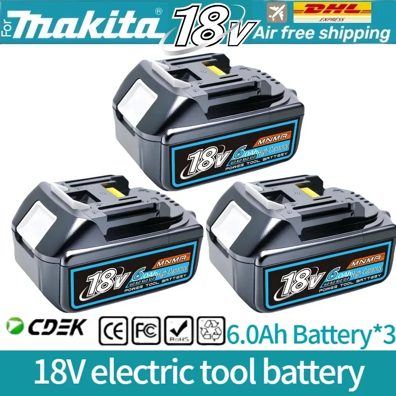 6AH 8AH 10AH 12AH Voor Makita 18V Batterij Power Tools Li-Ion Vervanging LXT BL1840 BL1850 voor 18V Schroevendraaier met BMS ✅ ? ?