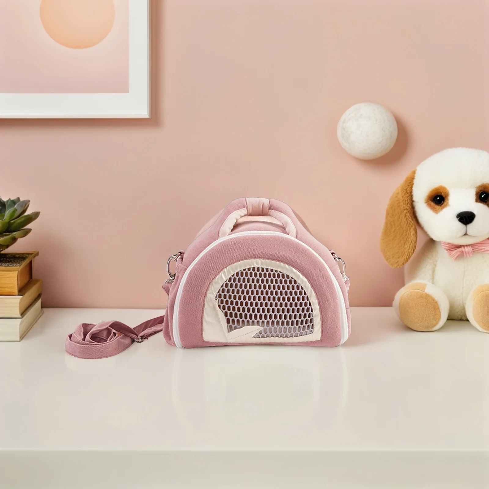 

Portable Pet Carrier Bag Small Animals Warm Soft Bottom for Rat Bearded Dragon Autumn Winter Outdoor Adventures Handheld