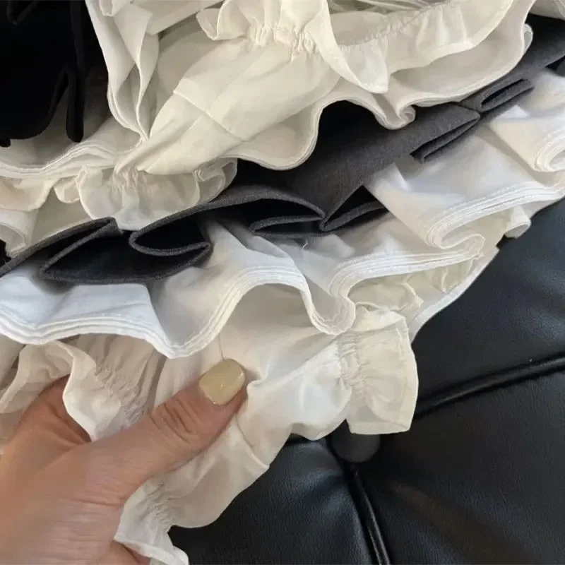 تنورة صغيرة بطيات تنانير نسائية عالية الخصر تنورة قصيرة على شكل حرف A مع شورت مدمج لربيع وصيف 2026 ياباني Sukapan #6