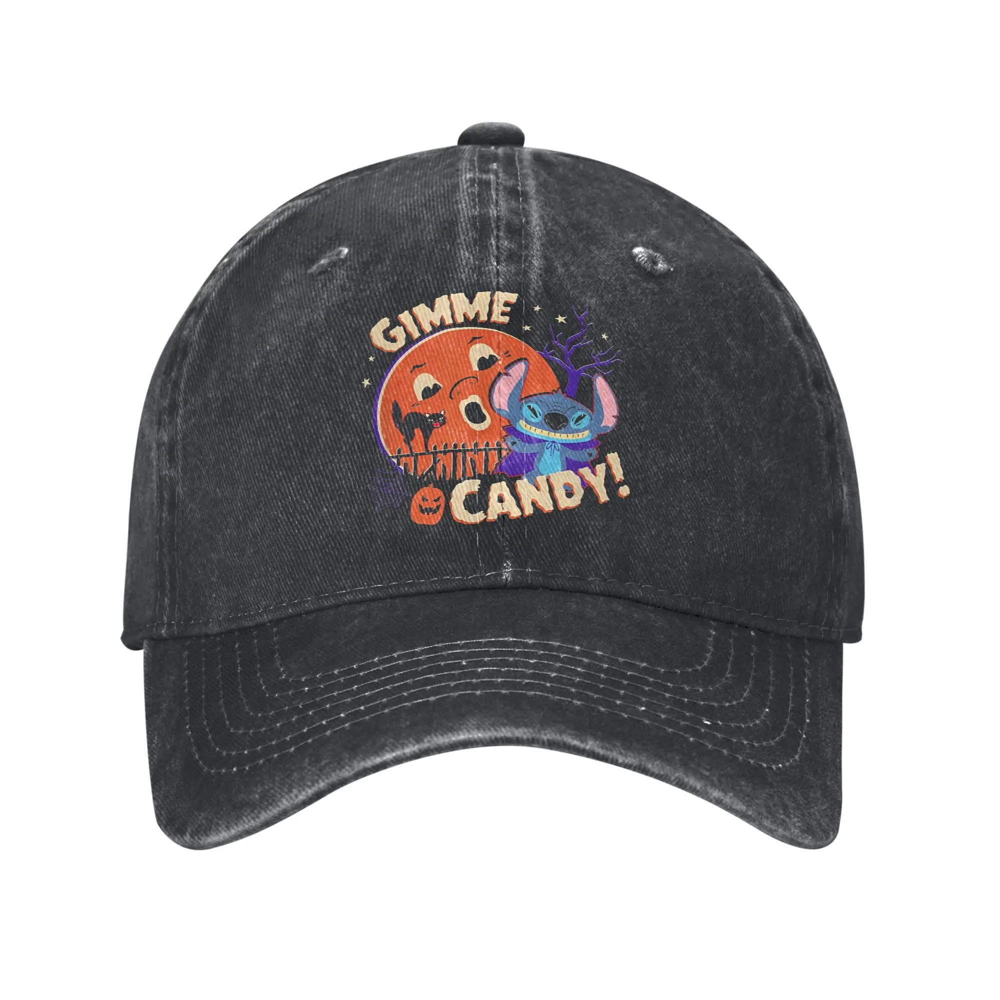 ليلو غرزة هالوين غرزة أعطني الحلوى قبعات البيسبول خمر المتعثرة القطن قبعة واقية من الشمس الرجال في الهواء الطلق تشغيل الغولف هدية قبعة قبعة #1