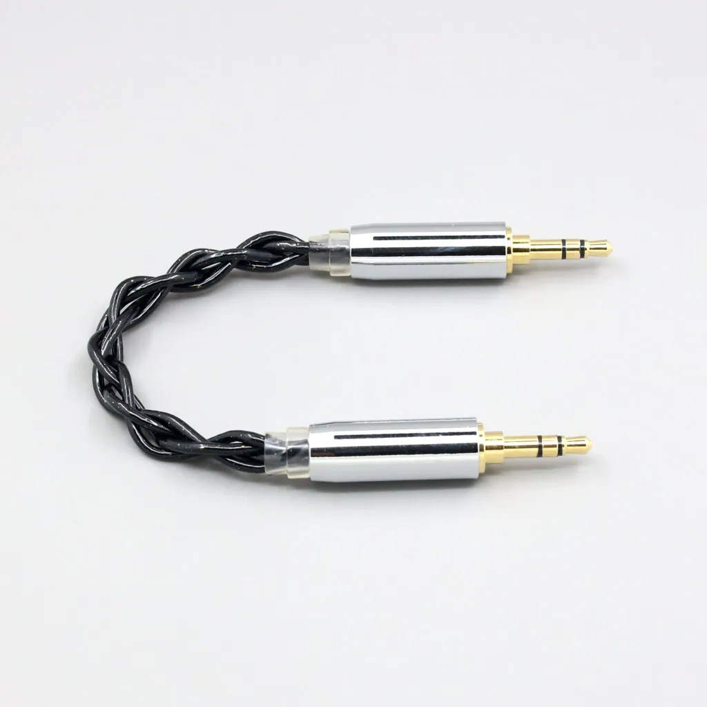 

3.5mm Male To 3.5mm Male 9% Pure Silver Palladium Graphene Floating Gold 140 cores litz 7N OCC Headphone Earphone Cable