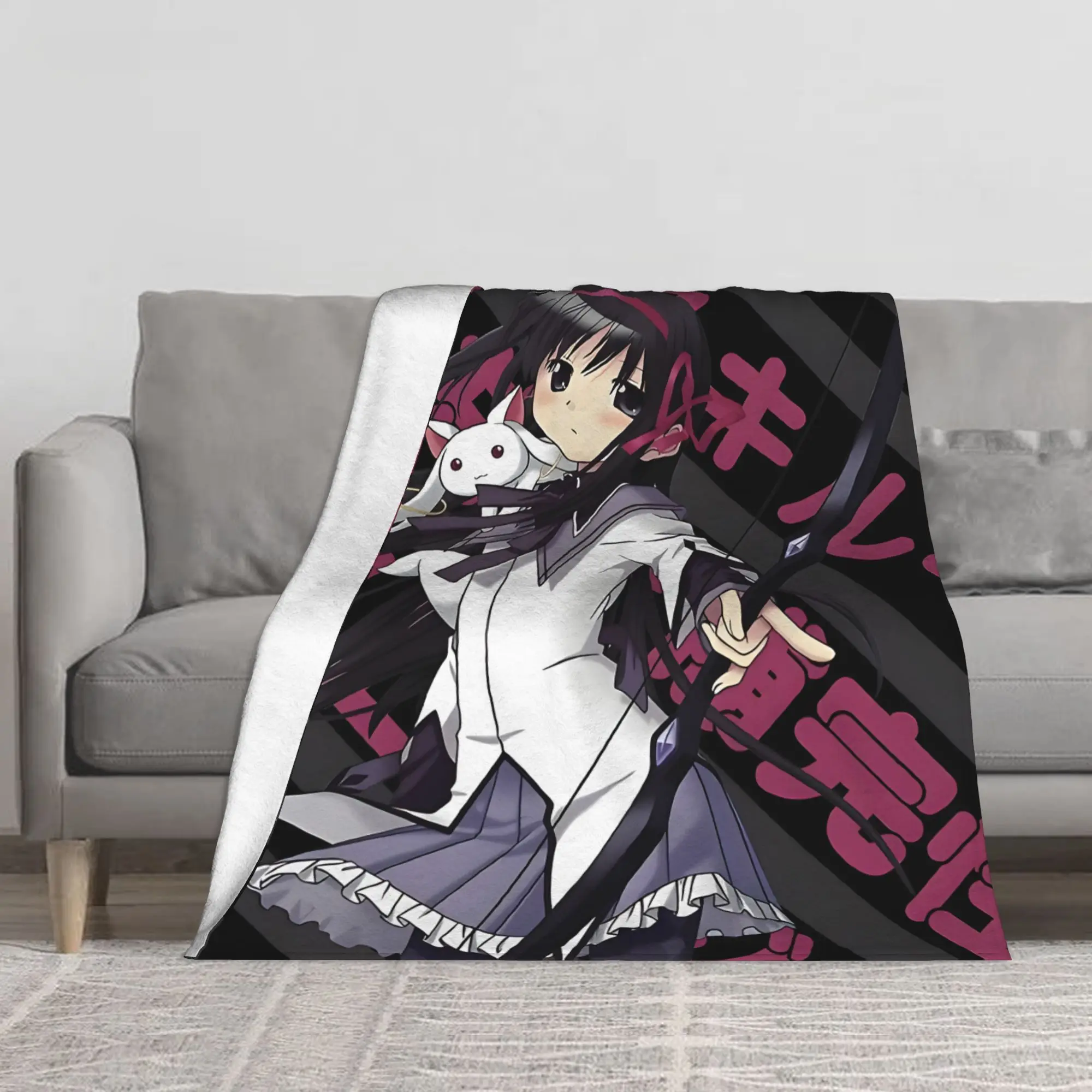 1PC Cute and beautiful anime characters Blanket Throw Super Cosy Plush Living Room Sofa