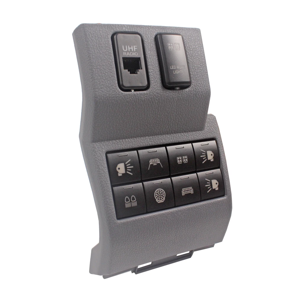 RHD Driver Side Switch Fascia Panel Replacement for to yo ta Land Cruiser 70 Seires LC70/76/77/79 Accessories
