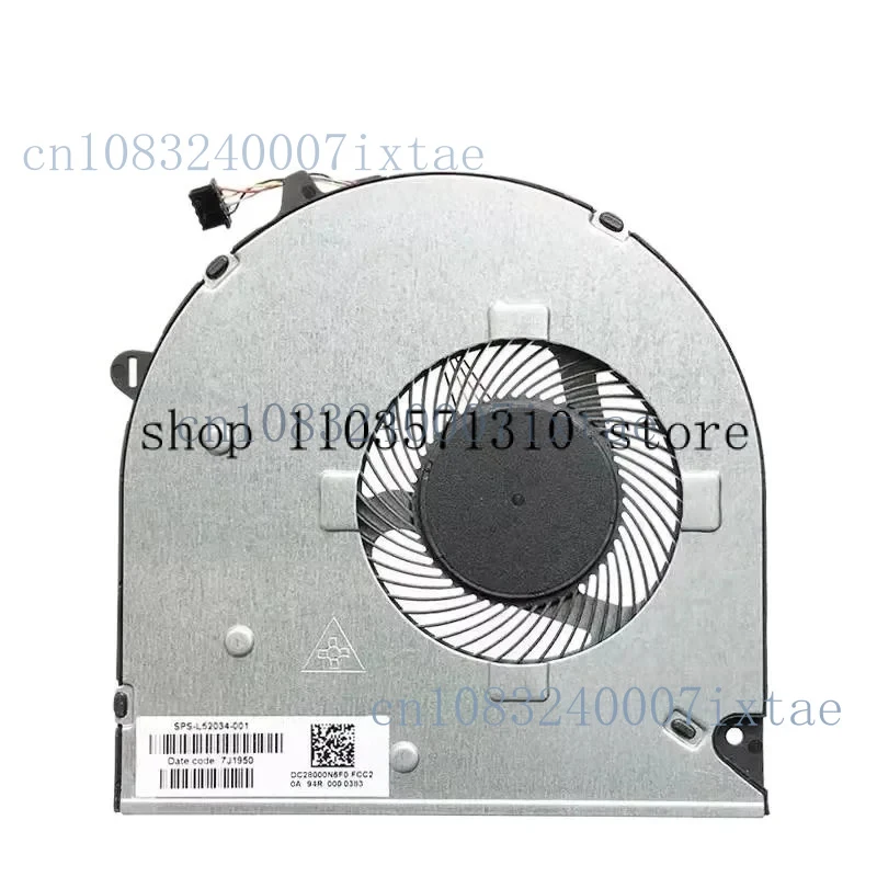 Ventilador de refrigeración para CPU HP 15-du 15s-du 15-dw TPN-C139 L52034-001 250 G8 / 255 G8 / 255 G9 / 250 G9 para portátil