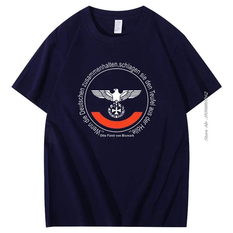 Summer Hot Sale Men T-Shirt Furst Von Bismarck Deutschland Reichsadler Hooligans Deutsches Reich Cotton Short Sleeve T-Shirts