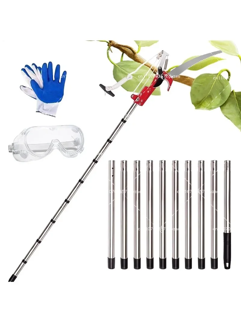 Telescopic Pruning Shears Set with Saw And Handle High Reach Garden Pole Pruner Tool for Pruning