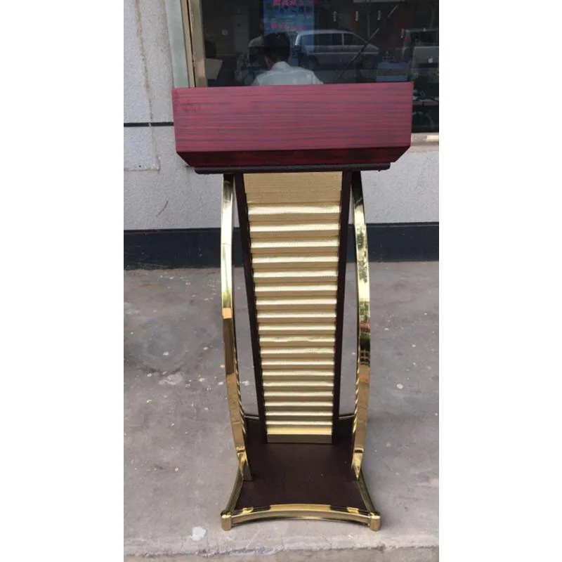 Reception desk consultation desk, conference speaker stand, evening speech stand, event hosting stand, solid wood concierge desk