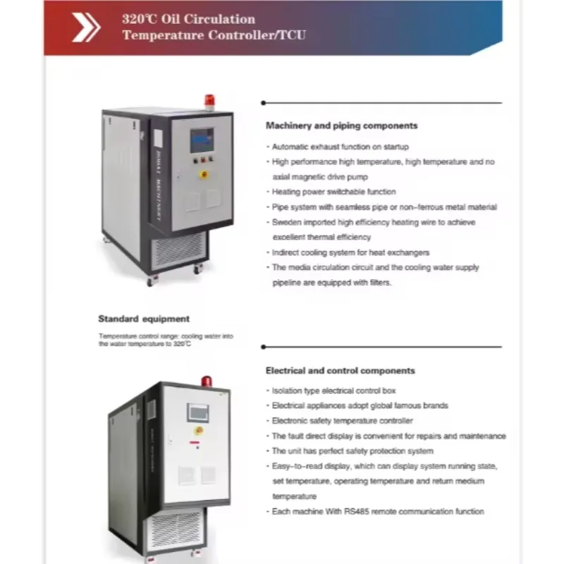 BOBAI 9KW 380V Oil Circulation Temperature Control Unit With Pump PID1 Accuracy 180-320 Range