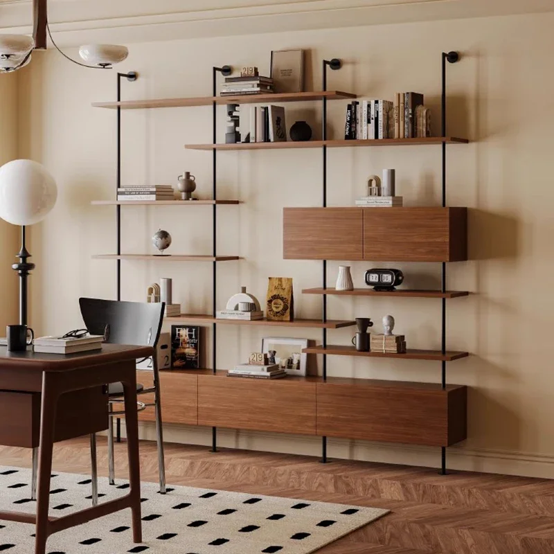 Bedroom Shelf Industrial Rotating Storage Library Book Luxury Interior Estante Bookshelf Books