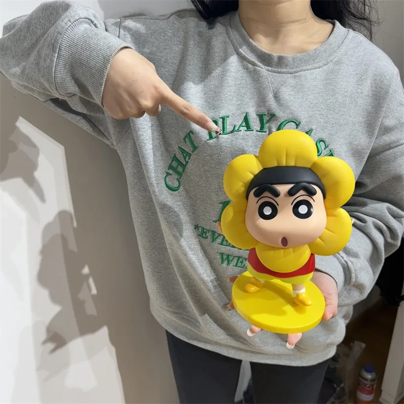 

Bandai 22 см карандаш Шин-Чан аниме фигурки COS серии фигурки подсолнухов украшение автомобиля кукла модель детские игрушки подарки для фанатов
