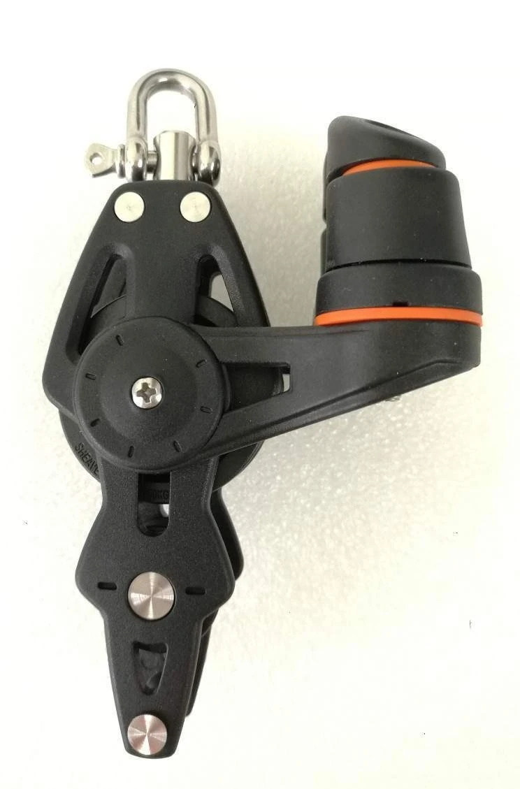 35mm wheel diameter 8mm wire diameter single wheel/extended/ring buckle/clip rope + marine bearing pulley