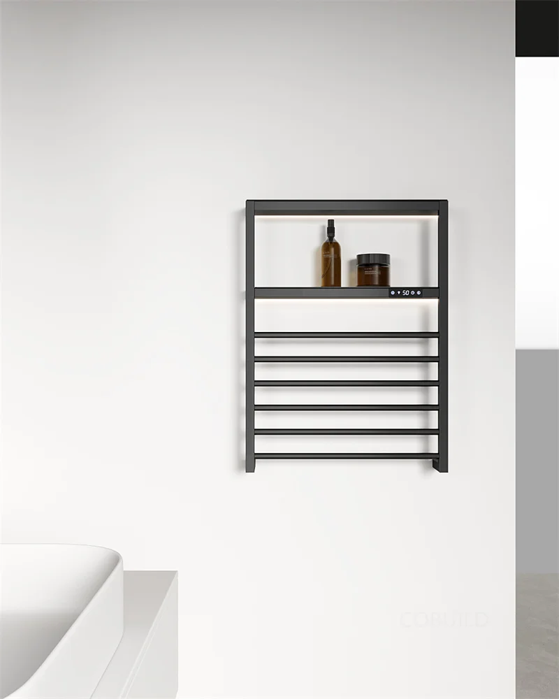 حار ساخنة منشفة السكك الحديدية الحمام الكهربائية الذكية منشفة دفئا الرف