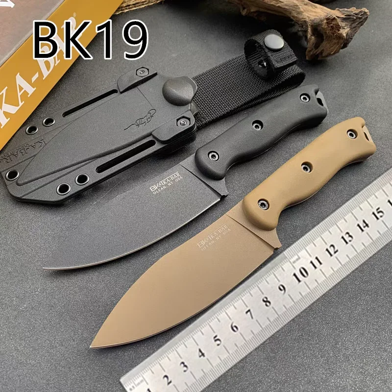 

BK-19 Multi-functional wilderness camping mountaineering hunting knife Set up tent straight knife Bread slice sharp fruit knife