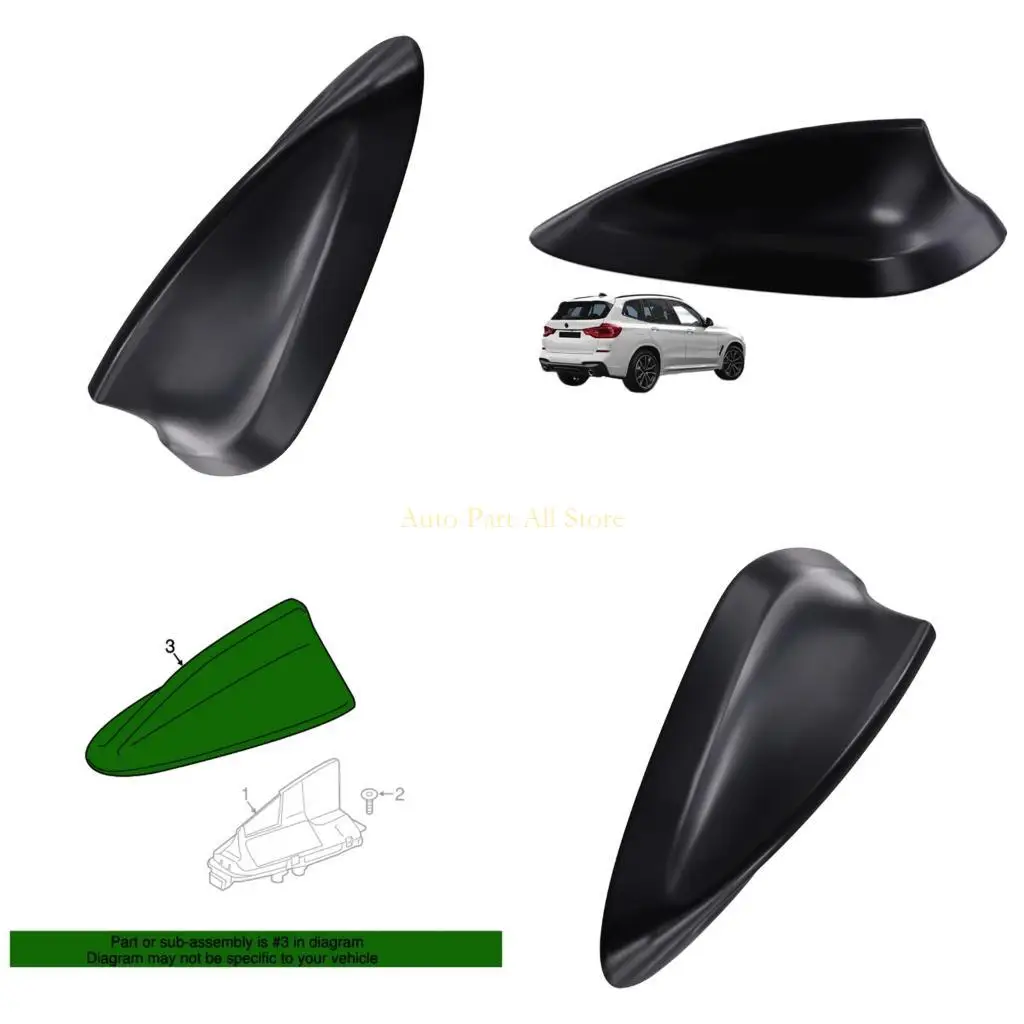 

J0MA Car Roof Antenna Trim Cover Impact Resistant Weatherproof Design for F44 F45 G01