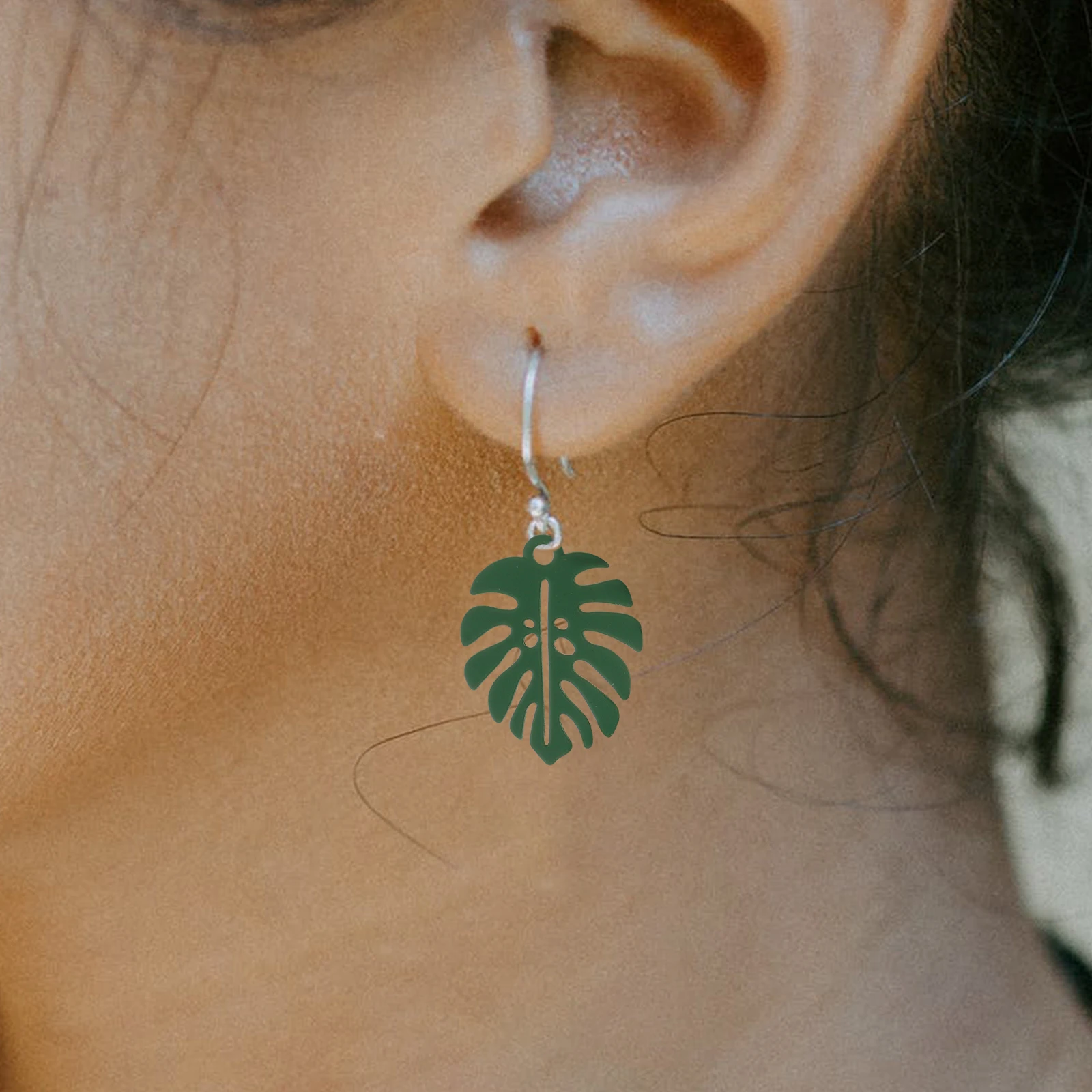 

50 Pcs Retro Alloy Earrings Necklace Accessories Leaf Charms Pendants for Jewellery Making Jewelry Monstera