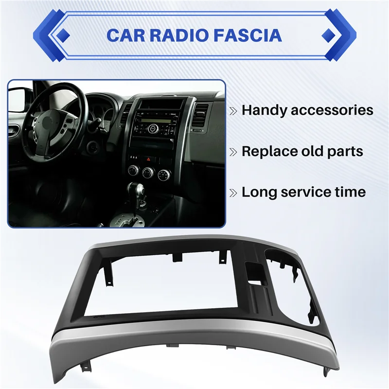 9,7 Zoll Autoradio Stereo MP5 Android Player 2 Din Head Unit Fascia Panel Rahmen für Nissan X-Trail MX6 2008-2012 LHD