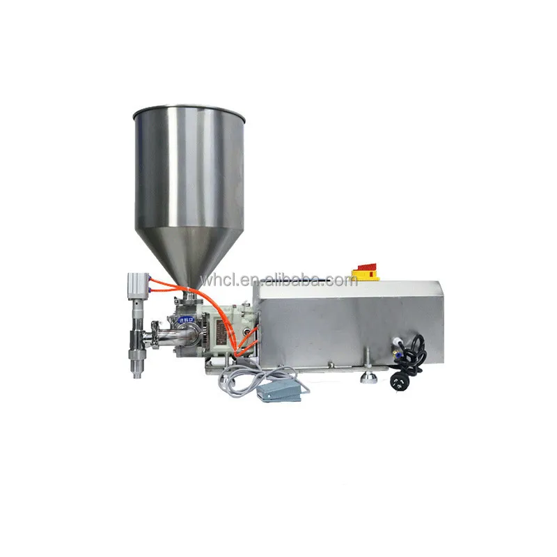 

5-50000ml Semi Automatic Single Nozzle Rotor Pump Ketchup Honey Oil Peanut Butter Shampoo Thick Sauce Paste Filling Machine