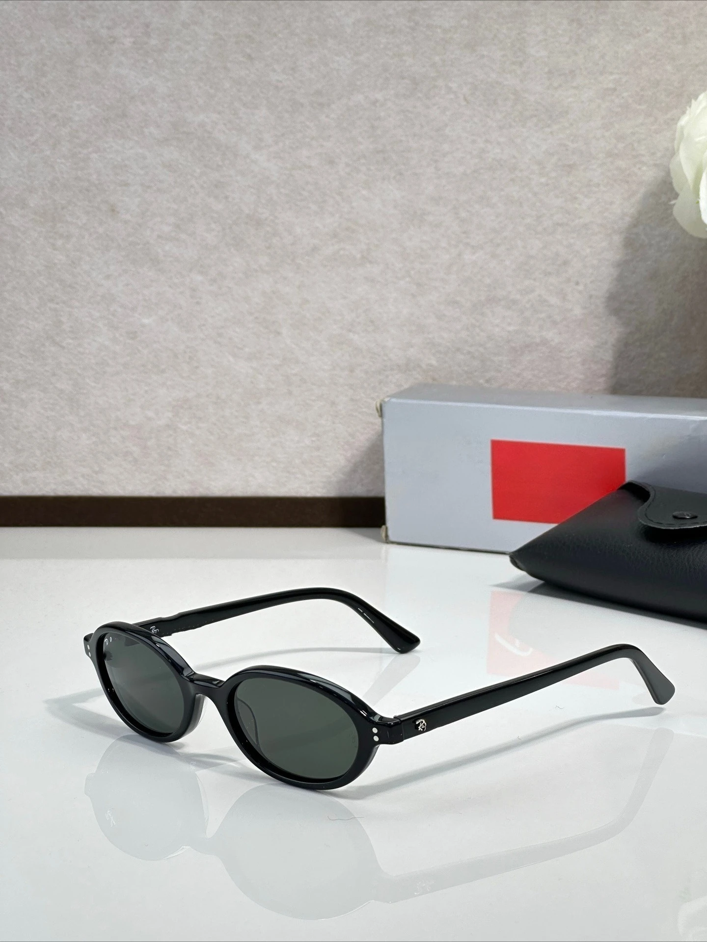 

RB 4472 Acetate Sunglasses Tortoise Oval UV Protection Unisex Luxury Fashion Casual Streetwear Classic Daily Shades Eyewear