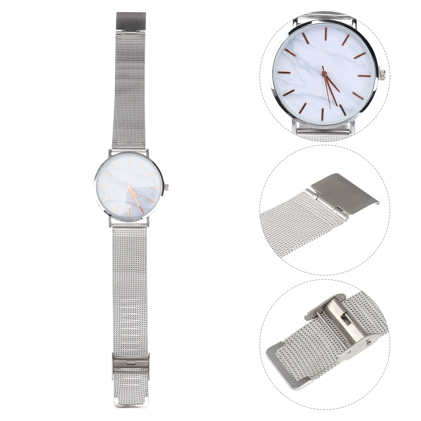 

Women Quartz Watch Fashion Women Watches Watches Durable Big Dial Mesh Strap Fashion Quartz Watch Wristwatch Gifts