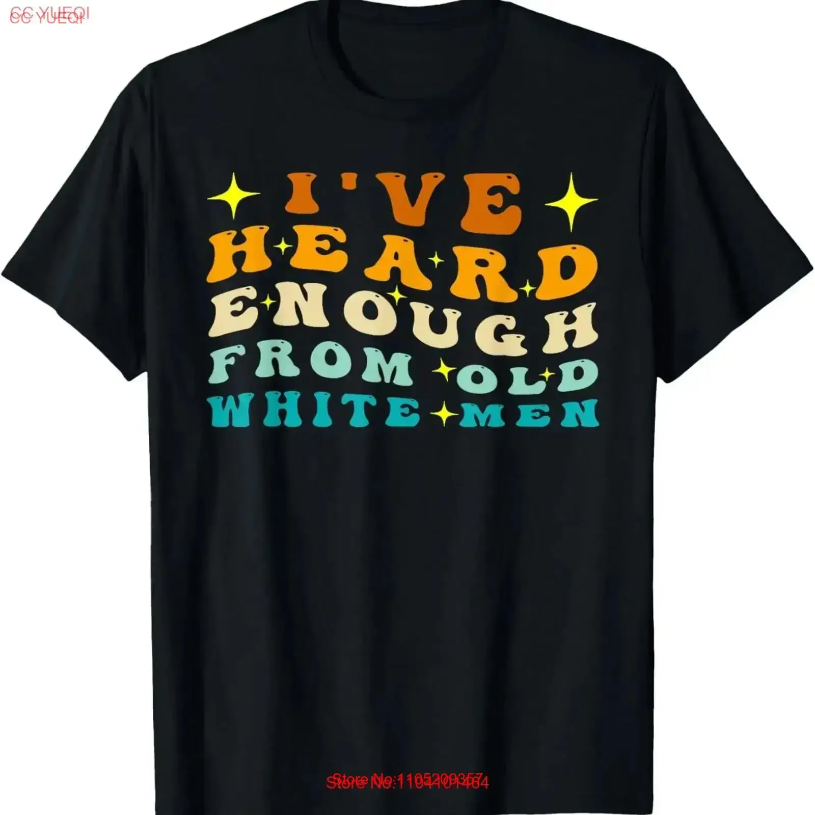 مضحك لقد سماعت كافية من الرجال الأبيض القدامى تي شيرت خمر غسلها الرسم أنيق للجنسين ملابس الشارع الشهير مصمم الملابس عادية #1