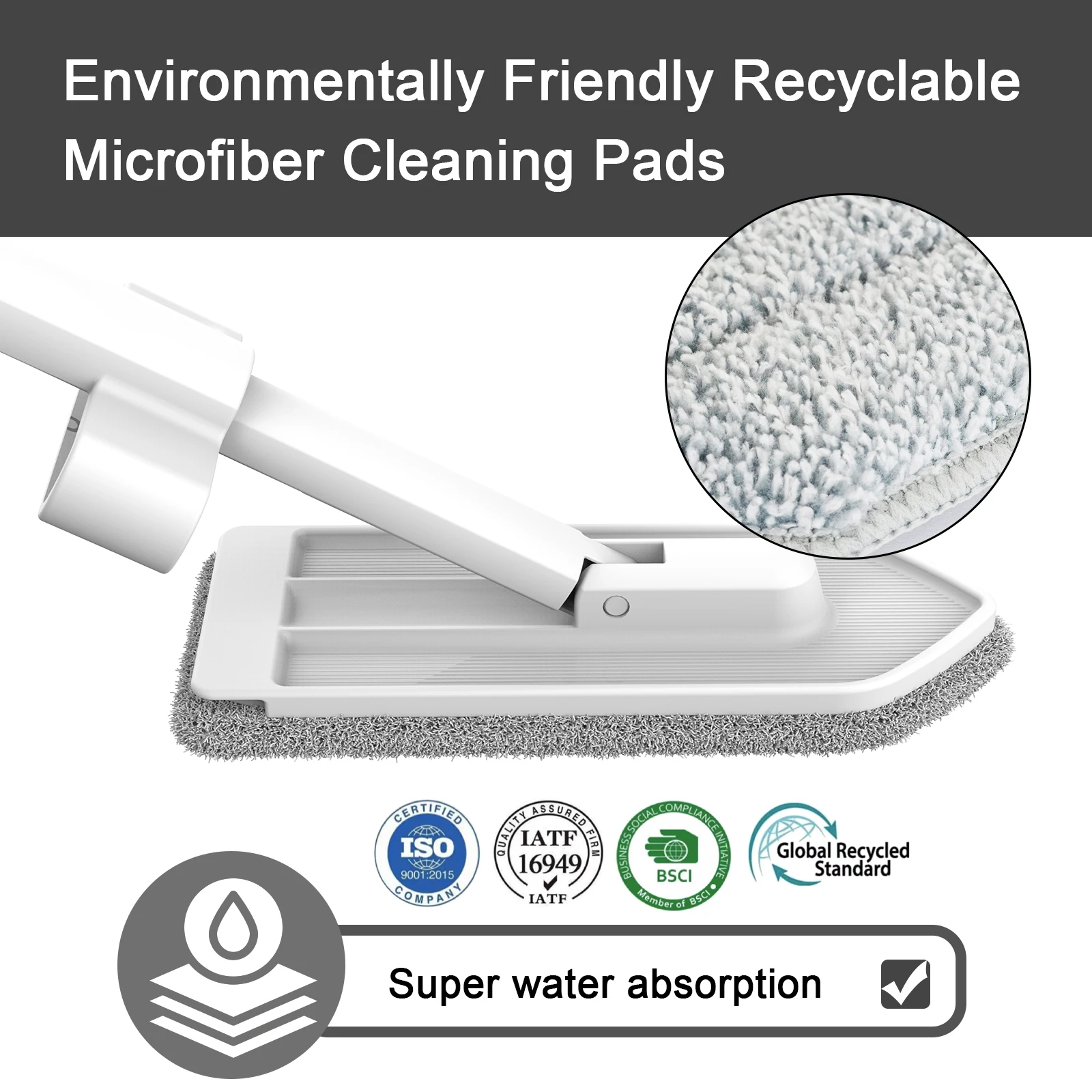 Mini Mop Handheld Home Kitchen Desktop Cleaner Household Cleaning Tools Wash Free Cleaning Suppliers with 2 Microfiber Cloth Pad