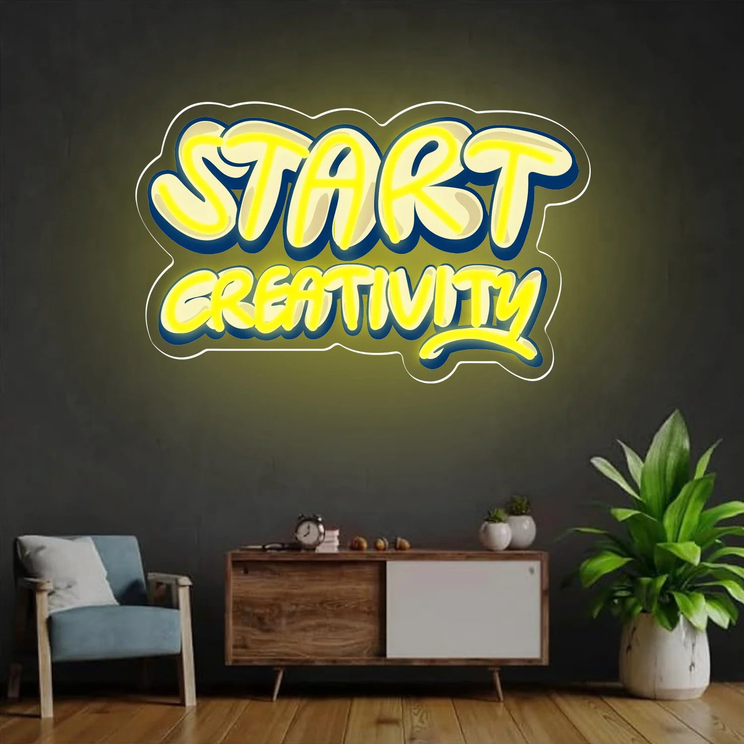 

Start Creativity Неоновая вывеска Светодиодная неоновая лампа с питанием от USB для спальни Гостиная Игровая комната Отель Столовая Настенный декор Подарок для ребенка