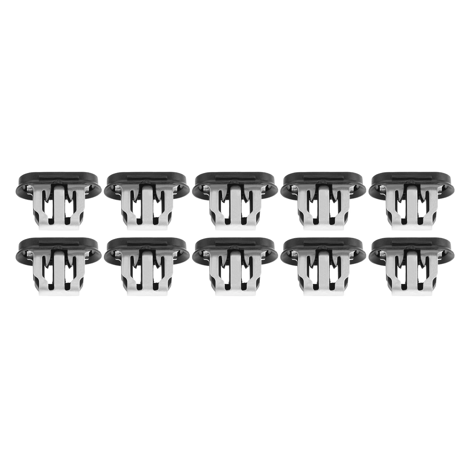 10pcs 1110167-00-A Tesla Model 3 2020-2022 실버 + 블랙 고정 자동차 하부 리프 플레이트 플라스틱 실버 + 블랙 썸네일 2