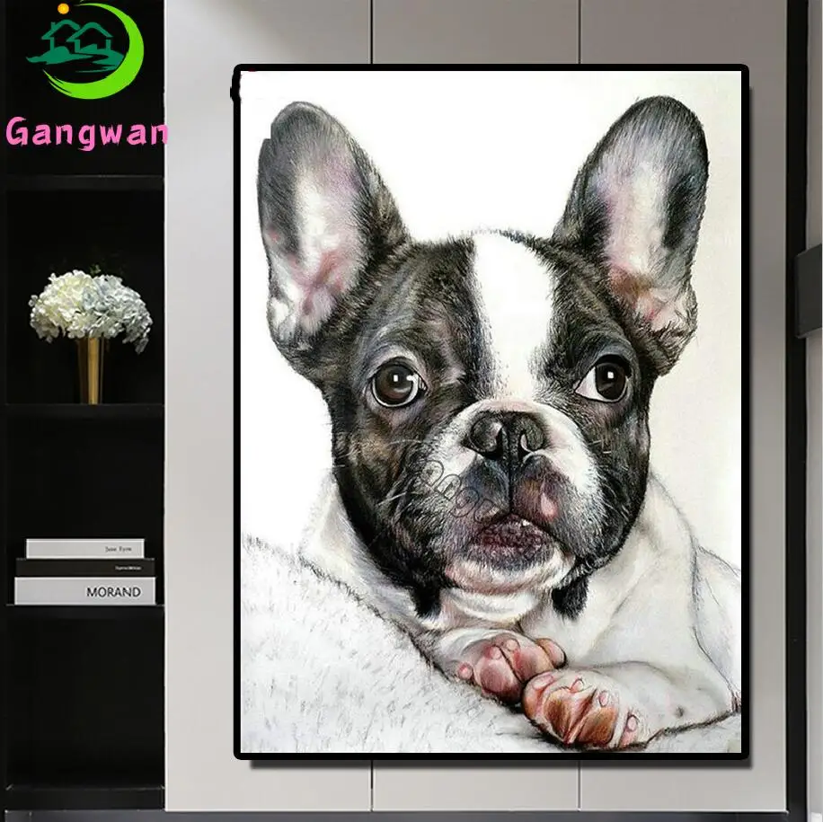 French Bulldog DIY Diamond Painting Diamond Mosaic cross stitch Rhinestones Pictures Home Decor Diamond Embroidery Sale puppy