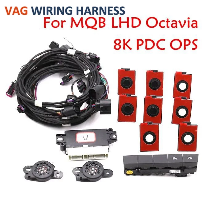 LHD For MQB Octavia Park Pilot Parking Front and Rear 8 Sensors Update 8K PDC OPS Parking Assist Kit