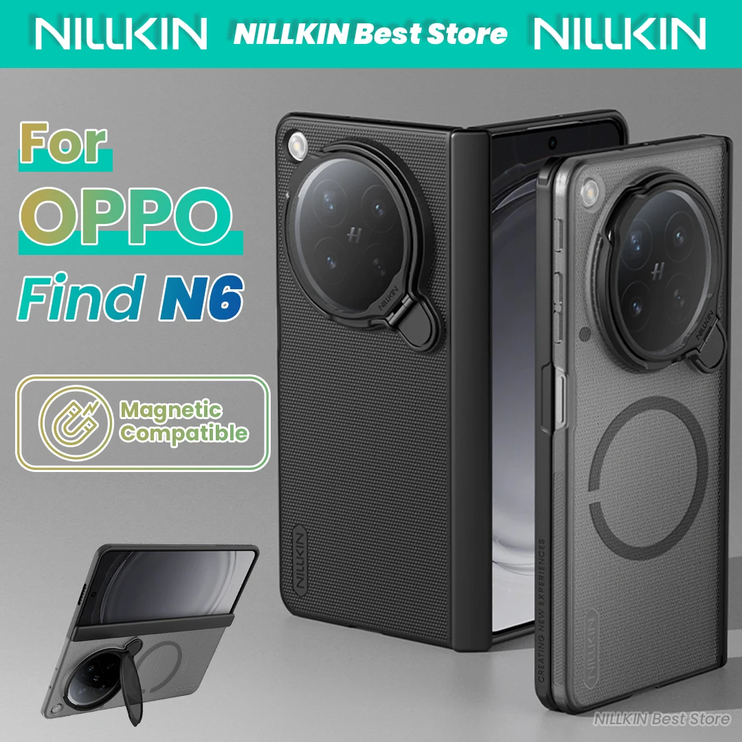 

NILLKIN For OPPO Find N6 Magsafe Case Camera Lens Transparent Cover Holder Full Coverage‌ Camshield Prop Case Magnetic Version
