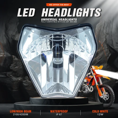 PowerZoneFor KTM 2024 EXC SXF XCW MX Dirt Bike Enduro faro Supermoto carenado