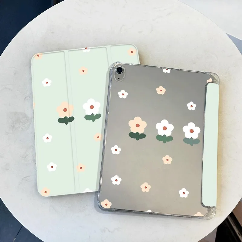 Funda con ranura para lápiz de flores para Ipad de 10. a generación, Funda para Ipad Air 3 generación 2019 2018 9,7 5/6 7 8 9 a 10,2