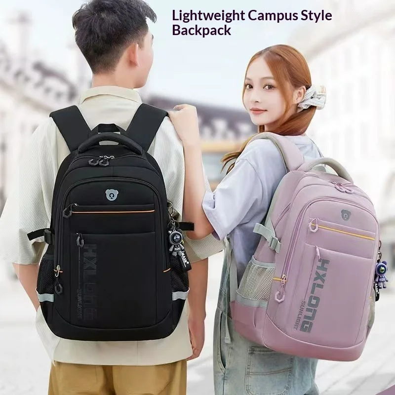 

Large Capacity School Backpack for Middle & High School Students, Lightweight Student Backpack with Spine Support