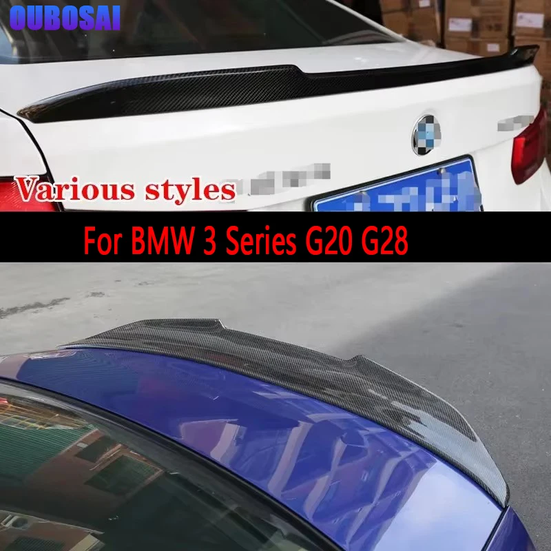 

For BMW 3 Series G20 G28 Carbon Fiber Spoiler Shunt Rear Tail fins Duckbill Car Wing Retrofit the rear wing Auto Parts