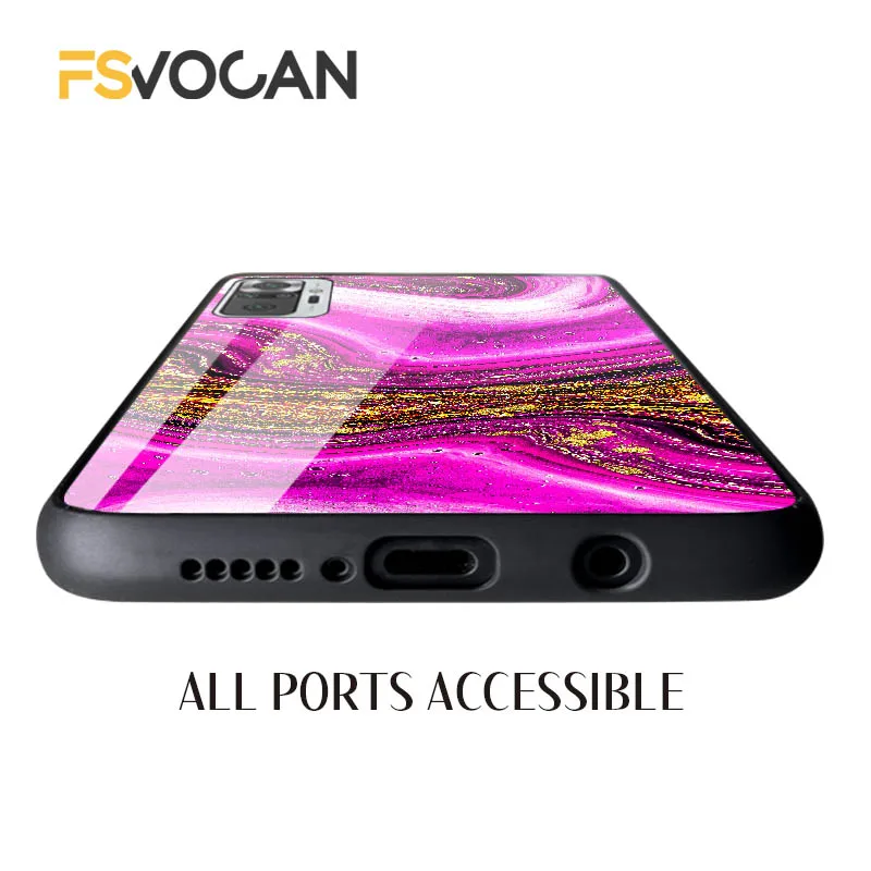 職人技によるマゼンタマーブル模様のスマホケース、Xiaomi Redmi POCO Note 12 11 10 9 8 Pro 9S 12C X3 NFC M3 5G 10S 11S対応