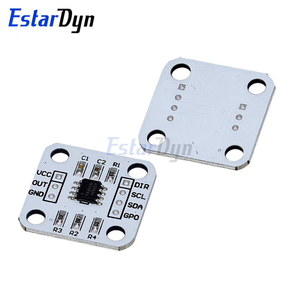 Estardyn 1~2pcs AS5600 Magnetic Encoder Angle Sensor Module 2PCS 12Bit High Precision I2C for STM32 ESP32 MCU DIY