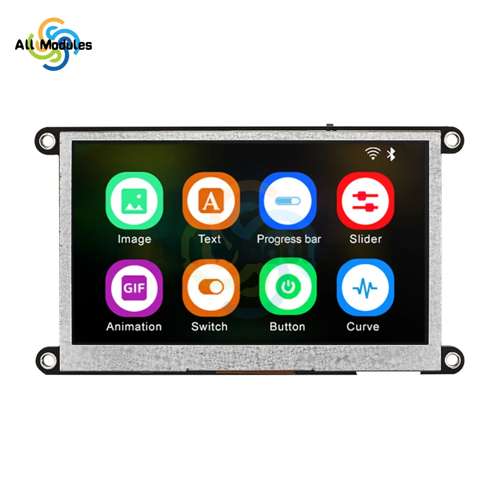ESP32-S3 4.3-inch/5-inch IPS High-definition LCD Display Module Capacitive Touch Screen with WIFI and Bluetooth