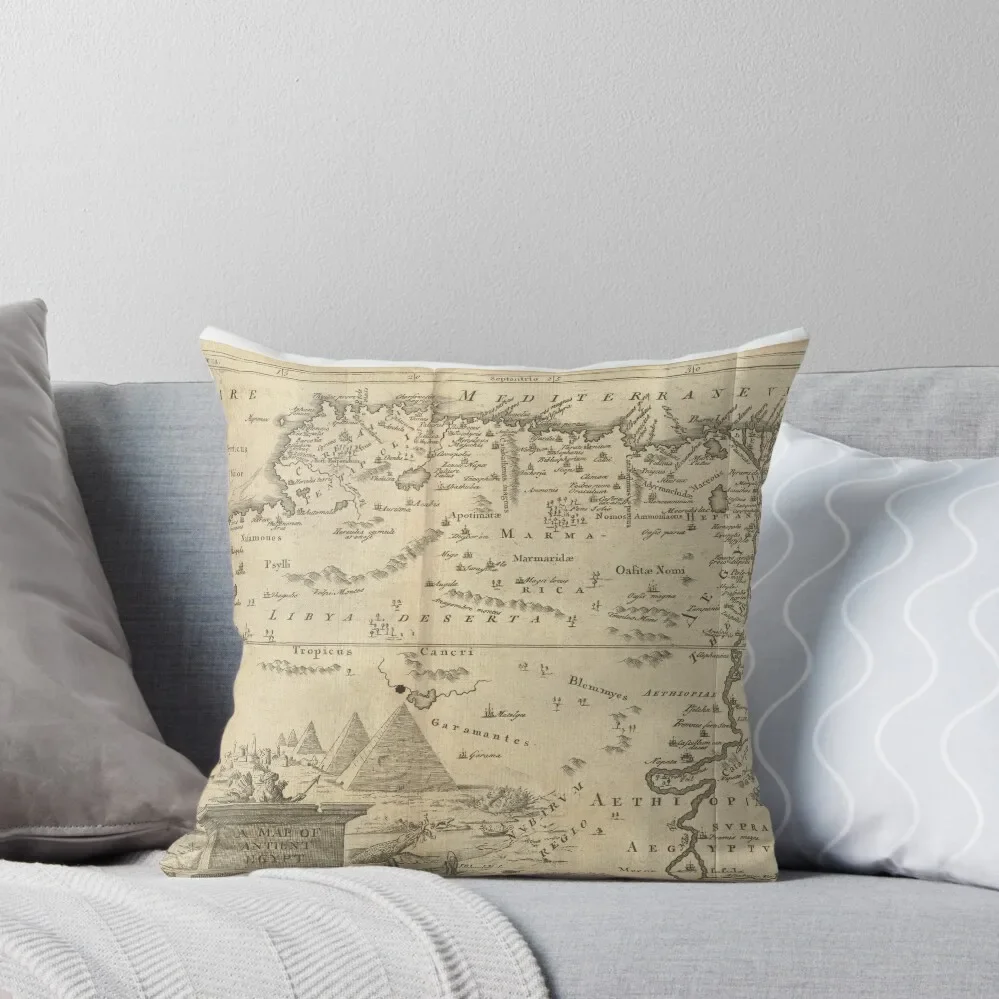 Map of Ancient Egypt Throw Pillow Embroidered Cushion Cover Sofa Covers pillow