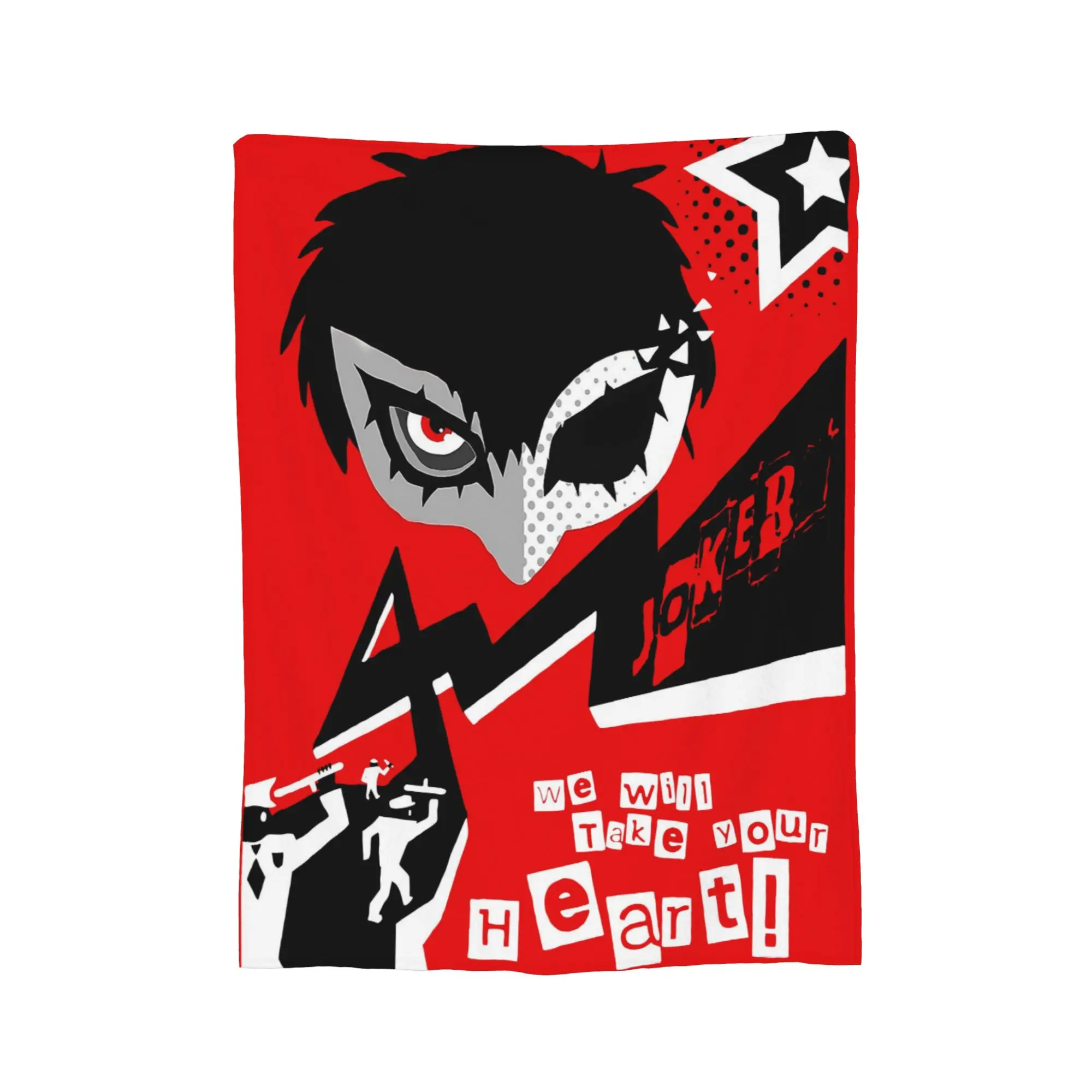 Persona 5 Joker Game Blankets Take Your Heart Fleece Awesome Warm Throw Blanket for Bedding Lounge Spring/Autumn