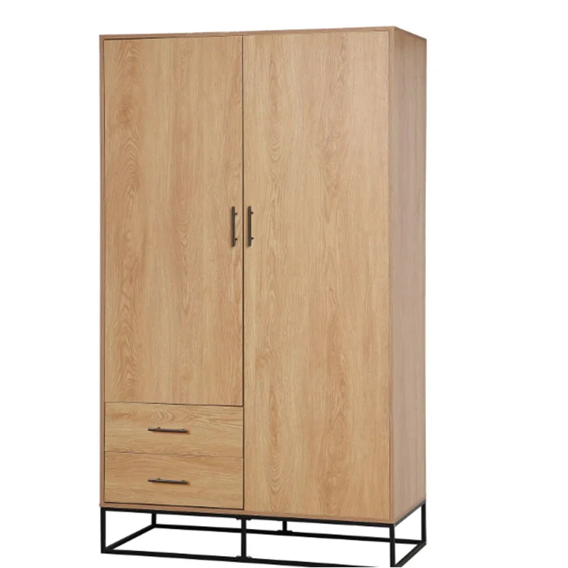 

Wooden wardrobe bedroom single 2 door wardrobe cupboard organizer design closet bedroom furniture clothes