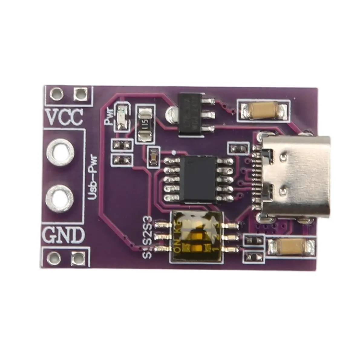 A46U 1Pcs Type-C QC PD2.0 PD3.0 to DC Spoof Fast Charge Trigger Poll Detector USB-PD Notebook Power Supply Change Board