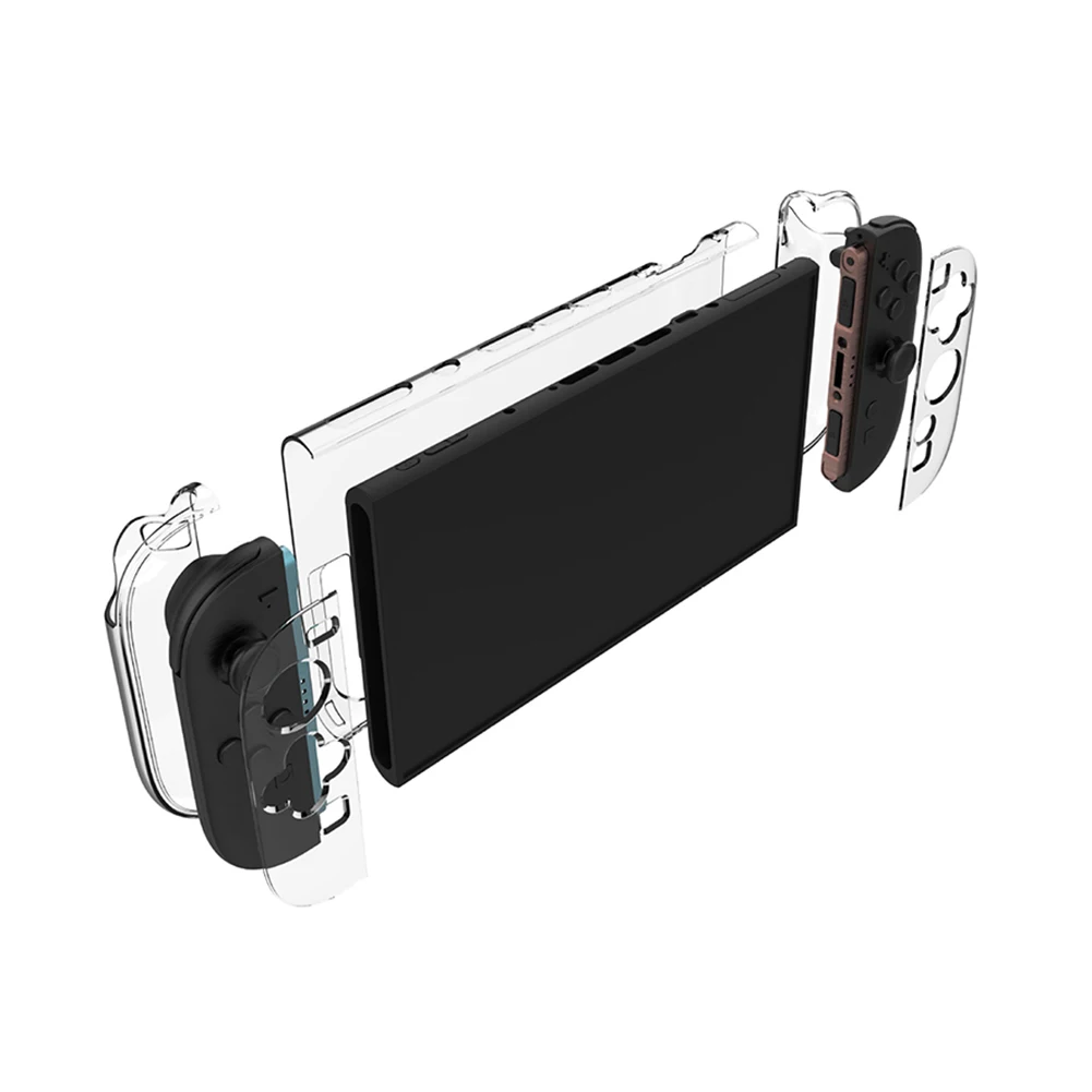 For Nintendo for Switch 2 Detachable PC Transparent Case Shell Shockproof Protective Case Cover Protection Skin Game Accessories