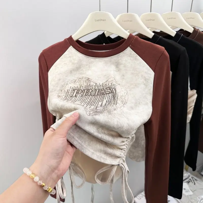 2026 Girls Long Sleeve T Shirt Spring Autumn Kids Base Layer Tops Casual Children Inner Wear