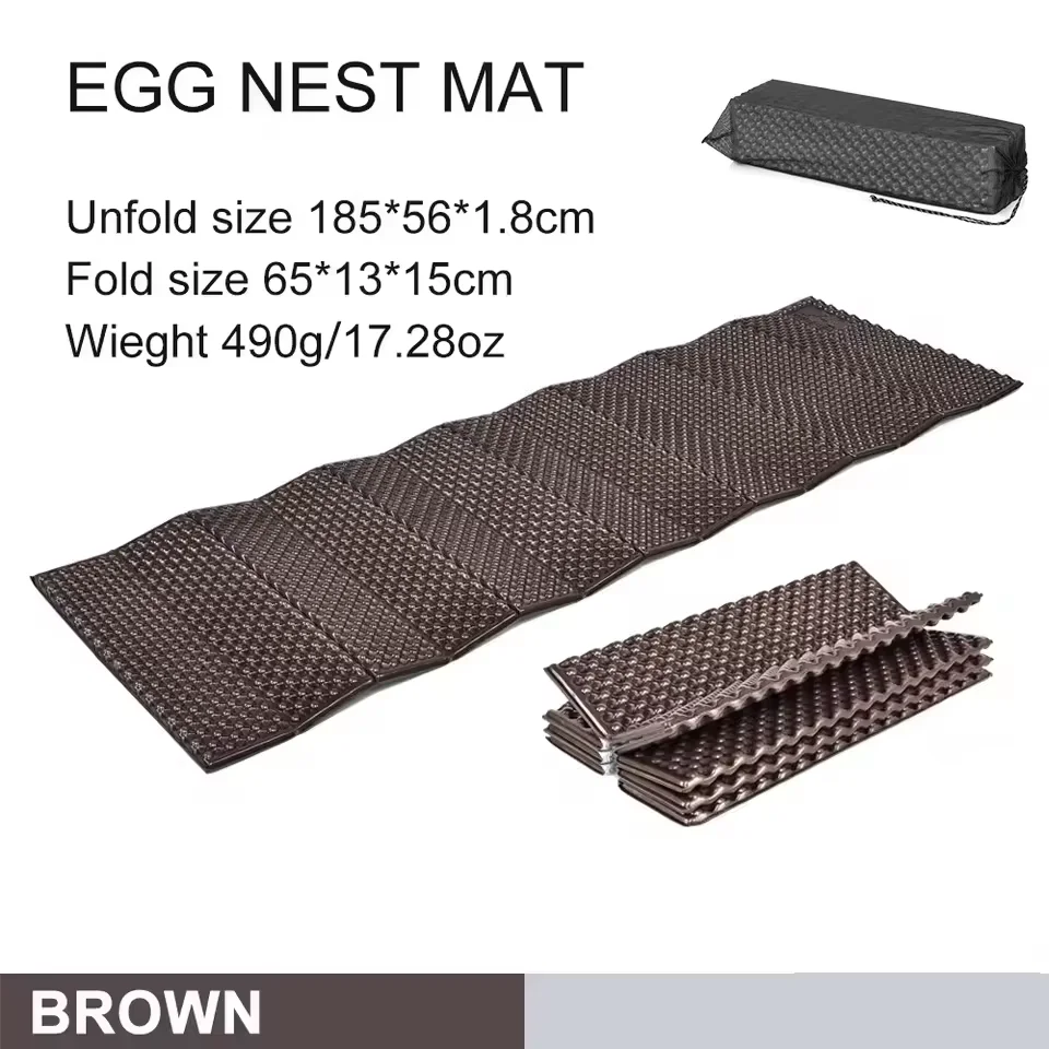 

Ультралегкий складной кемпинговый коврик-гнездо из пеноматериала с сумкой для хранения для походов, пеших прогулок и кемпинга на природе