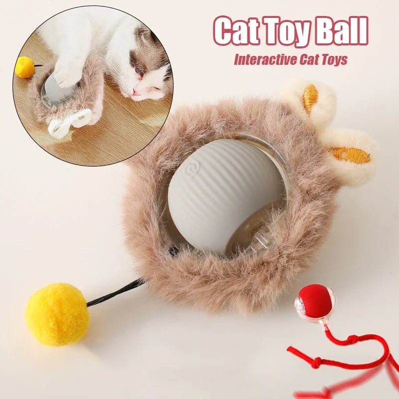 Interactive Cat Rolling Ball Super Drive Cat Rolling Balls With Bird Chirping Motion Activated Sensor Pet Kitten Teaser Game Toy