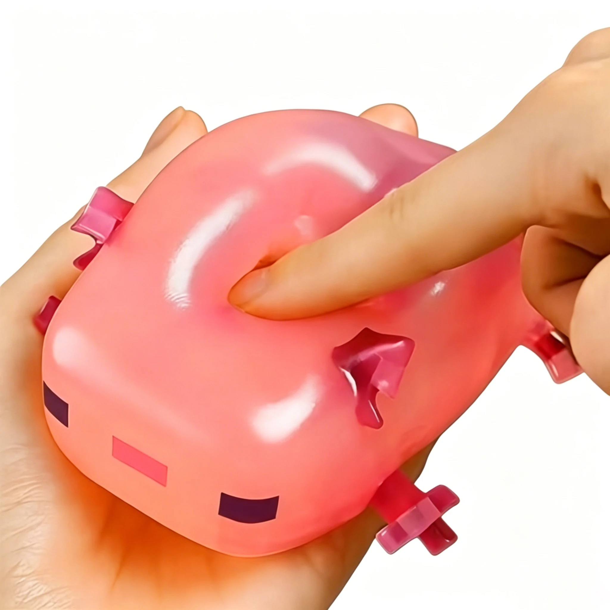 Transparent Cube Axolotl Squis - đánh giá và giá Korean Food Snacks