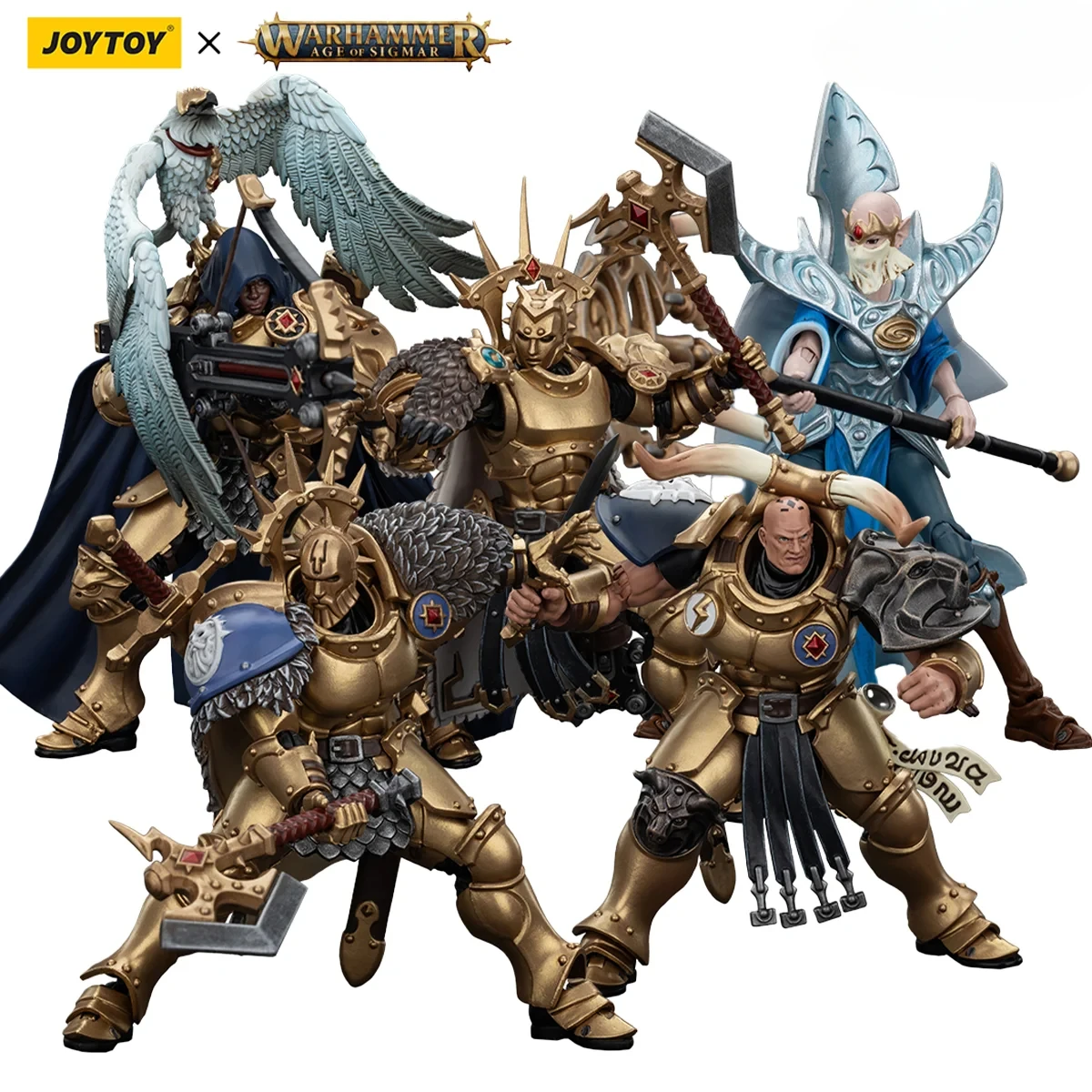 

[Pre-Order]JOYTOY Warhammer AGE OF SIGMAR 1/18 Action Figures Stormcast Eternals The Blacktalons 5PCS Model Collection Anime
